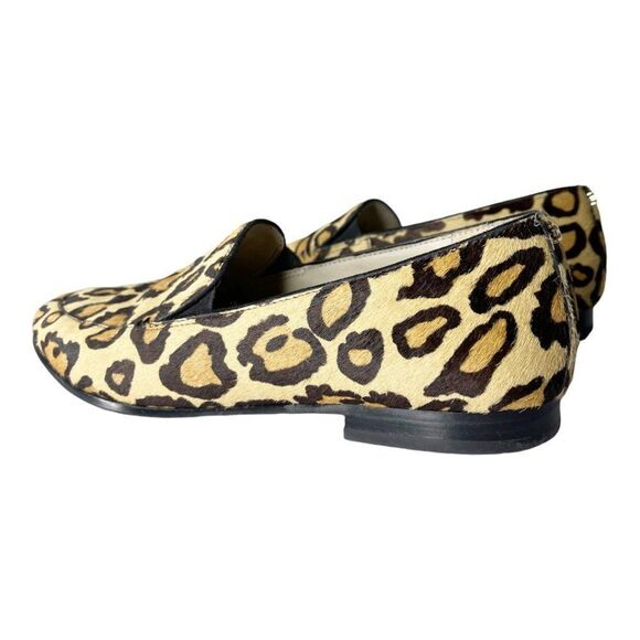 SAM EDELMAN Lanti Calf Hair Leopard Print Loafers - Picture 5 of 8